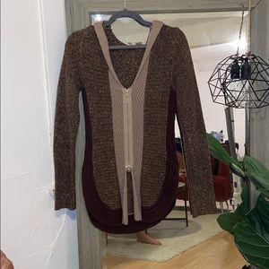 Cozy BKE double zip knit